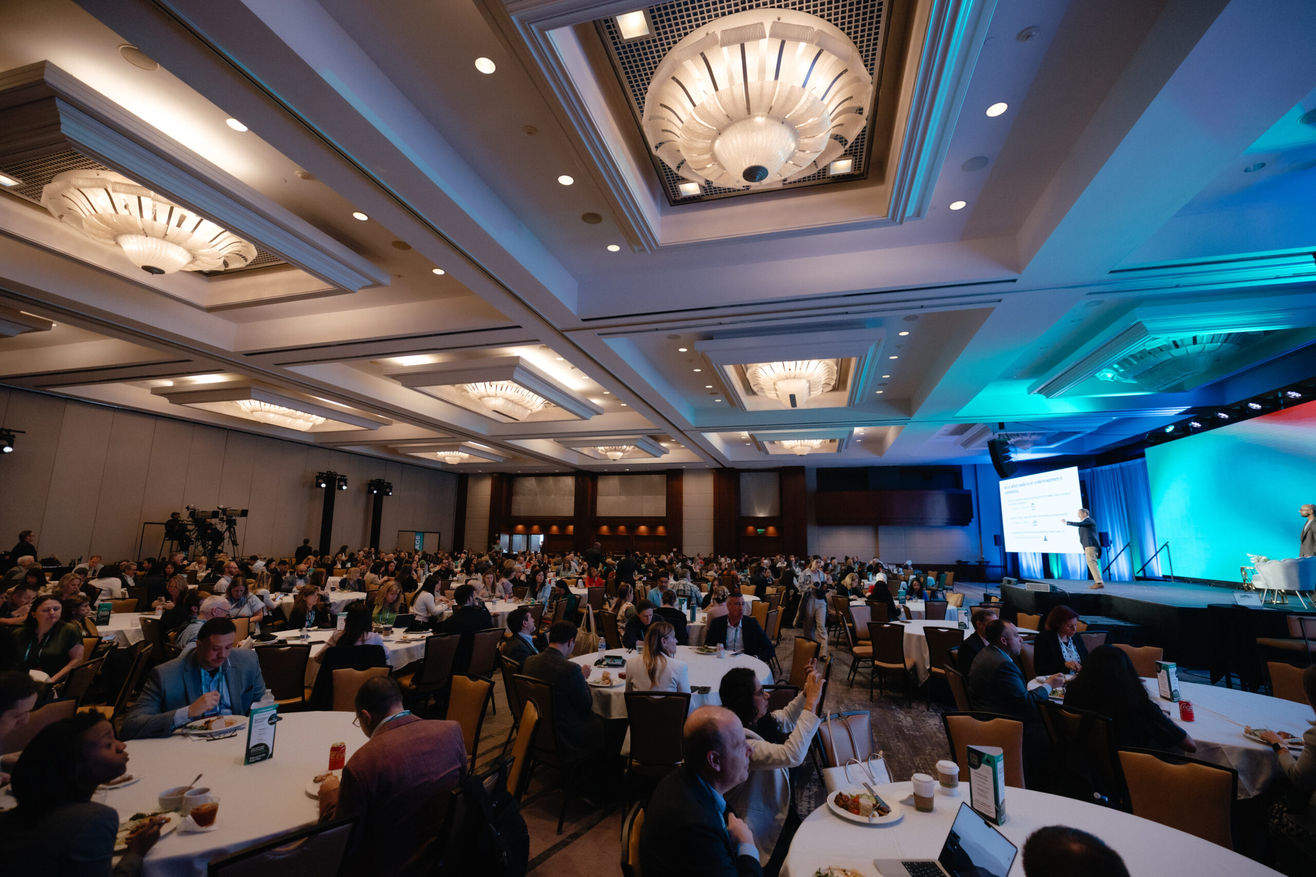 Crowd in the conference hall